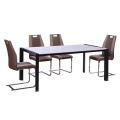 Free Sample Tempered 12 Seater Extension Wooden Dining Table With Glass Top Designs